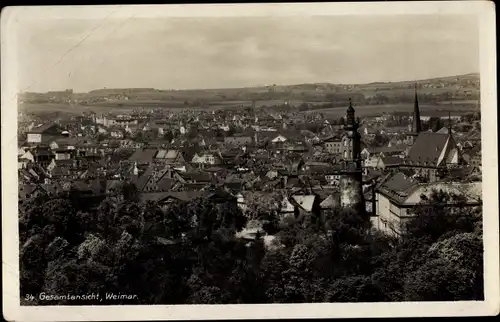 Ak Weimar in Thüringen, Gesamtansicht