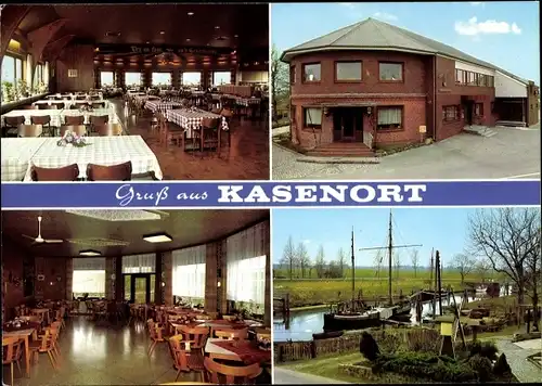 Ak Kasenort Wilster in Schleswig Holstein, Gaststätte Zur Schleuse, Innenansichten, Schleuse