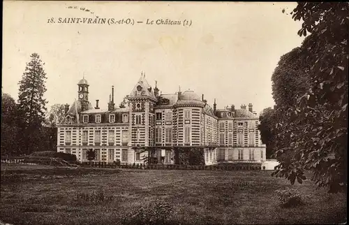 Ak Saint Vrain Essonne, Le Chateau