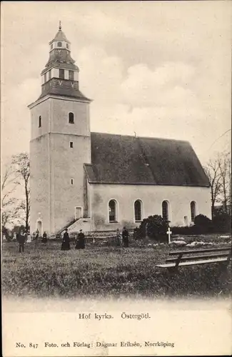 Ak Ostergötl Schweden, Hof kyrka