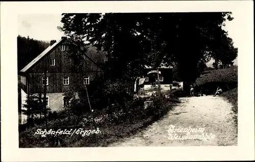 Foto Ak Schönfeld Thermalbad Wiesenbad im Erzgebirgskreis, Ferienheim Weissenmühle