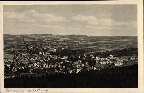 Ak Schneeberg im Erzgebirge, Panorama