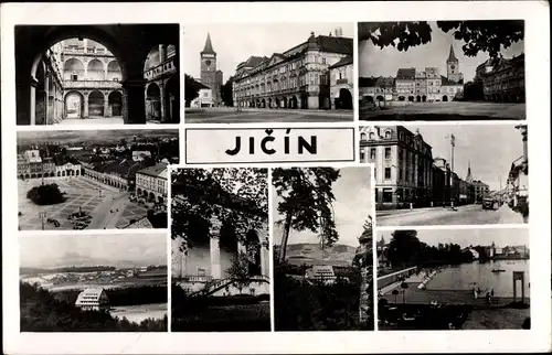 Ak Jičín Jitschin Region Königgrätz, Stadtansichten