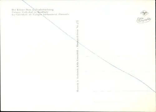Ak Köln am Rhein, Dom in Festbeleuchtung
