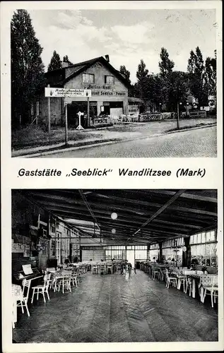 Ak Wandlitzsee Wandlitz in der Mark, Gaststätte Seeblick, Inh. Arthur Oehlke