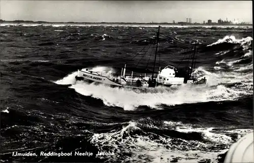 Ak IJmuiden Ymuiden Velsen Nordholland, Reddingboot Neeltje Jacoba