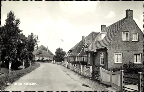 Ak Abbekerk Nordholland Niederlande, Straßenpartie