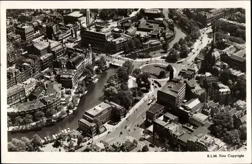 Ak Amsterdam Nordholland Niederlande, Omgeving Leidsche Boschje, Luftbild