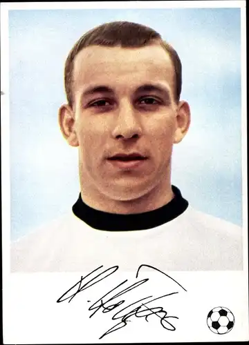 Ak Fußballer Horst Dieter Höttges, SV Werder Bremen, Reklame, Knorr