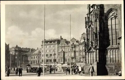 Ak Plzeň Pilsen Stadt, Hauptplatz