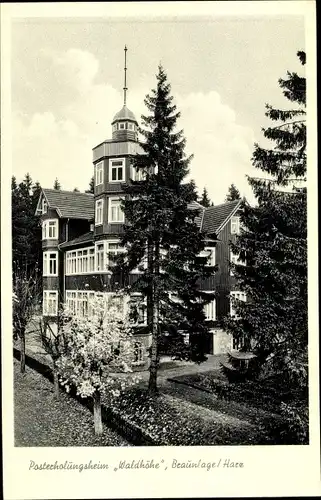 Ak Braunlage im Oberharz, Posterholungsheim Waldhöhe