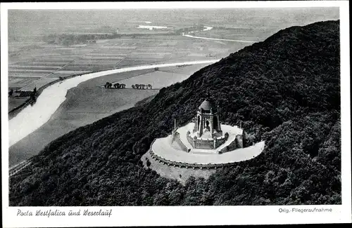 Ak Porta Westfalica in Nordrhein Westfalen, Kaiser Wilhelm Denkmal