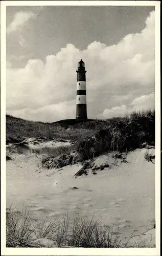 Ak Insel Amrum in Nordfriesland, Ansicht vom Leuchtturm, Dünen