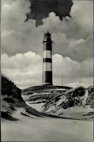 Ak Insel Amrum in Nordfriesland, Ansicht vom Leuchtturm, Dünen