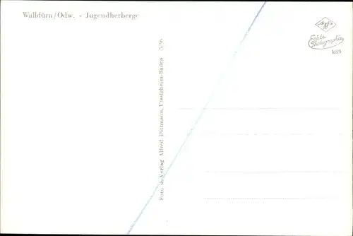 Ak Walldürn im Odenwald, Jugendherberge