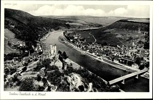 Ak Traben Trarbach an der Mosel, Blick auf den Ort