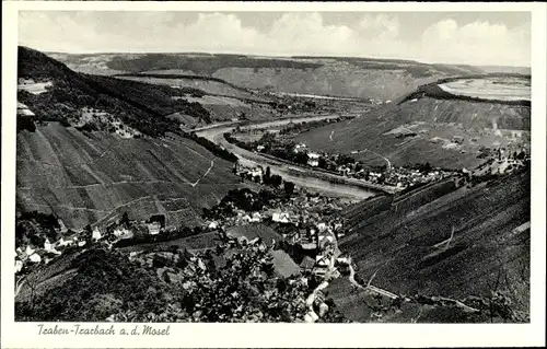 Ak Traben Trarbach an der Mosel, Blick auf den Ort, Umgebung