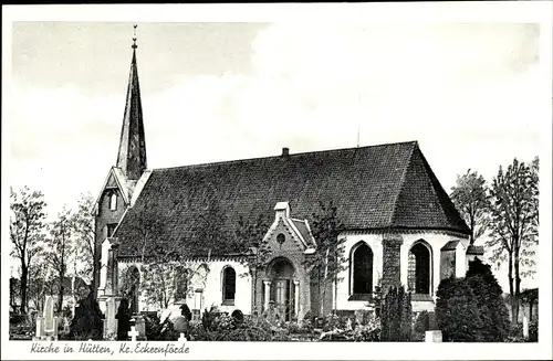 Ak Hütten in Schleswig, Kirche