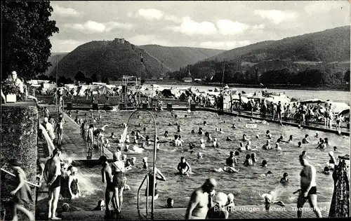 Ak Bad Hönningen am Rhein, Thermalbad