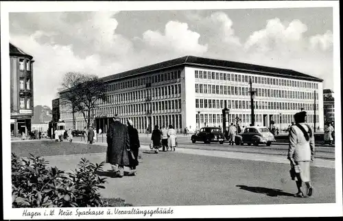 Ak Hagen in Westfalen, Neue Sparkasse, Verwaltungsgebäude