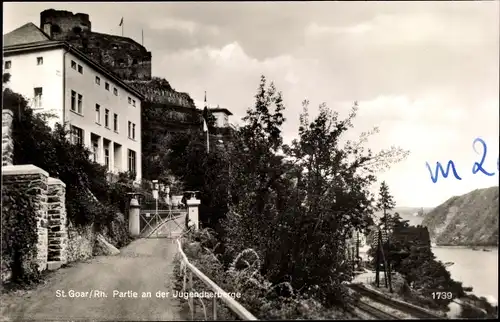 Ak Sankt Goar am Rhein, Jugendherberge
