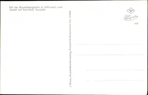 Ak Ruhpolding in Oberbayern, Panorama