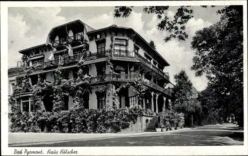 Ak Bad Pyrmont in Niedersachsen, Haus Hölscher