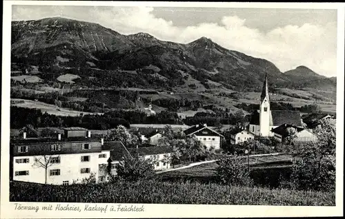 Ak Törwang Samerberg in Oberbayern, Hochries, Karkopf und Feuchteck