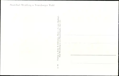 Ak Bad Meinberg am Teutoburger Wald, Staatsbad, Straßenansichten