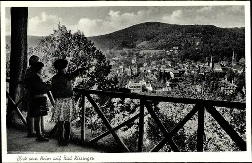 Ak Bad Kissingen Unterfranken Bayern, Blick vom St. Josef Kindererholungsheim