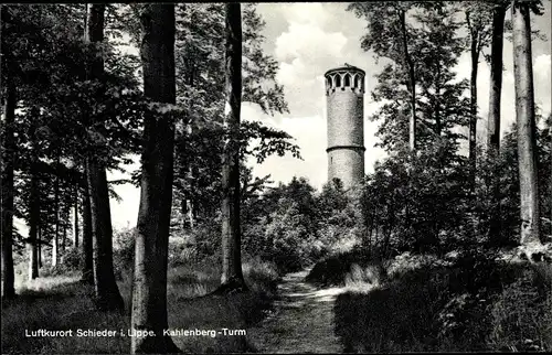Ak Schieder Schwalenberg in Lippe, Kahlenberg Turm