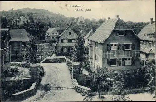 Ak Bensheim an der Bergstraße Hessen, Schönbergertal