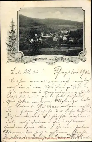 Ak Keilhau Rudolstadt in Thüringen, Totalansicht der Ortschaft