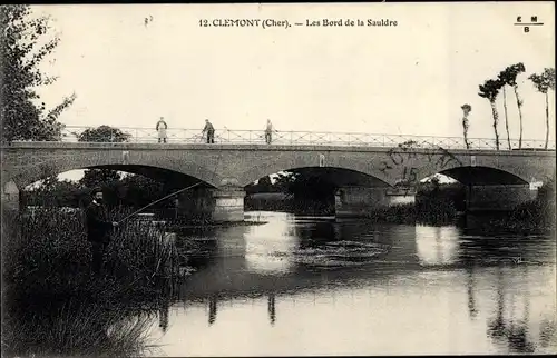 Ak Clemont Cher, Les Bords de la Sauldre