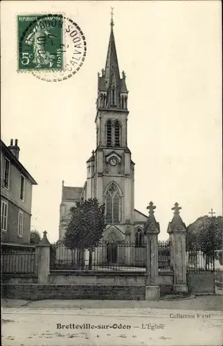 Ak Bretteville sur Odon Calvados, L'Eglise