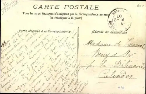 Ak Orbec Calvados, Rue Grande, Eglise Notre Dame, Menuiserie Loudier