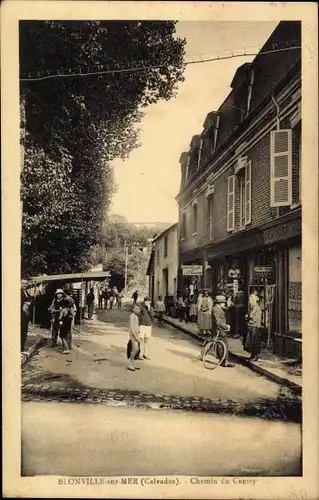 Ak Blonville sur Mer Calvados, Chemin du Canisy