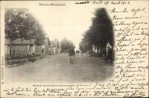 Ak St. Maixent Deux-Sèvres, Ecole Militaire d'Infanterie, En patrouille