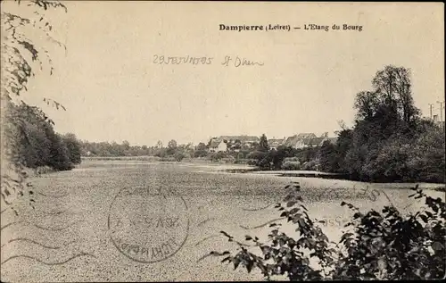 Ak Dampierre Loiret, L'Etang du Bourg