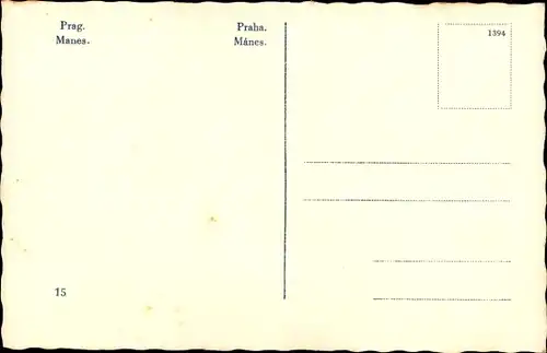 Ak Praha Prag Tschechien, Manes, Turm