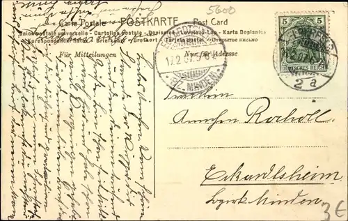 Ak Elberfeld Wuppertal, Stadthalle, Tram