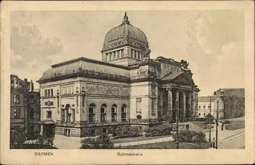 Ak Barmen Wuppertal, Ruhmeshalle