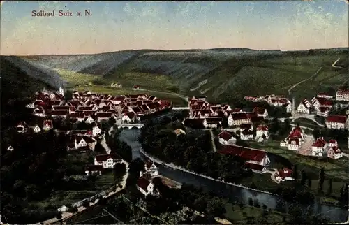 Ak Sulz am Neckar Baden Württemberg, Blick auf die Stadt