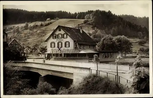 Ak Schönmünzach im Murgtal Baiersbronn im Schwarzwald, Gasthof zum Schiff