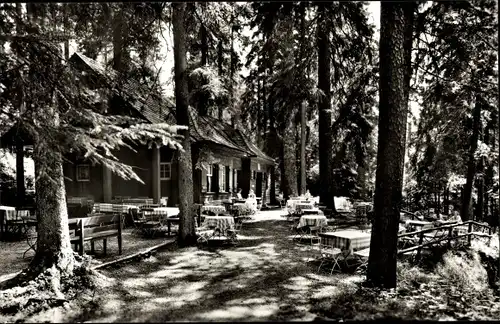 Ak Freudenstadt im Nordschwarzwald, Waldcafé, Teuchelwald