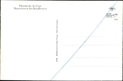 Ak Mauerstetten Bayern, Pfarrkirche St. Vitus