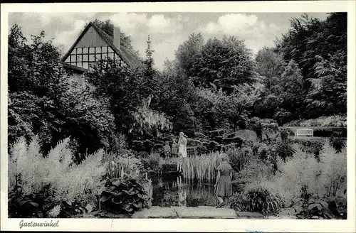 Ak Nettelstedt Lübbecke Westfalen, Kindererholungsheim, Gartenwinkel