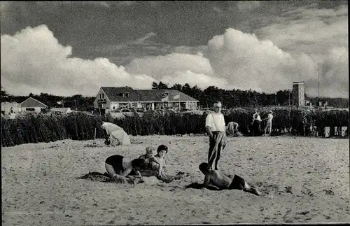 Ak Sahlenburg Cuxhaven in Niedersachsen, Strandleben