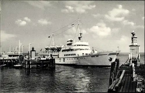 Ak Nordseebad Cuxhaven, Seebäderschiff Bunte Kuh, Alte Liebe