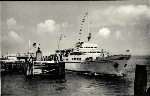 Ak Nordseebad Cuxhaven, Seebäderschiff Bunte Kuh, Alte Liebe